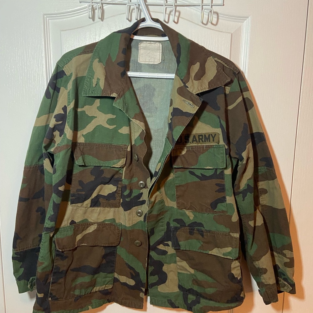 Coat Combat Woodland Camouflage women’s authentic military coat